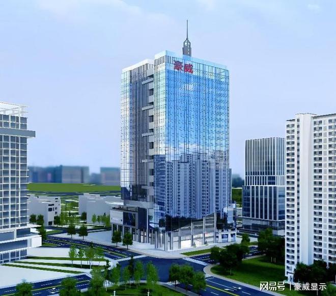 PG电子科技：来了！2024最火全息透明屏点亮豪威科技大厦打造商业宣传新亮点(图3)