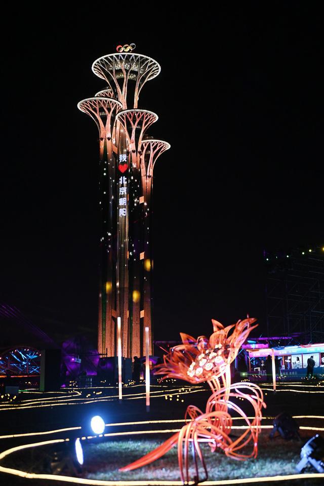 2024北京朝阳国际灯光节主会场奥林匹克中心区点亮“生命之树”(图3)