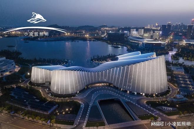 小凌狐照明户外亮化工程灯具厂家展馆外墙亮化LED灯具定制(图2)