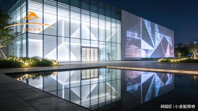 小凌狐照明户外亮化工程灯具厂家展馆外墙亮化LED灯具定制(图1)